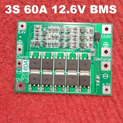 Picture of 60A 3S BMS Circuit 12V 60A Protection Circuit 12V BMS 60A 11.1V 12.6V 18650 AA AAA Lithium Battery Charger Board 3S 60A BMS Circuit
