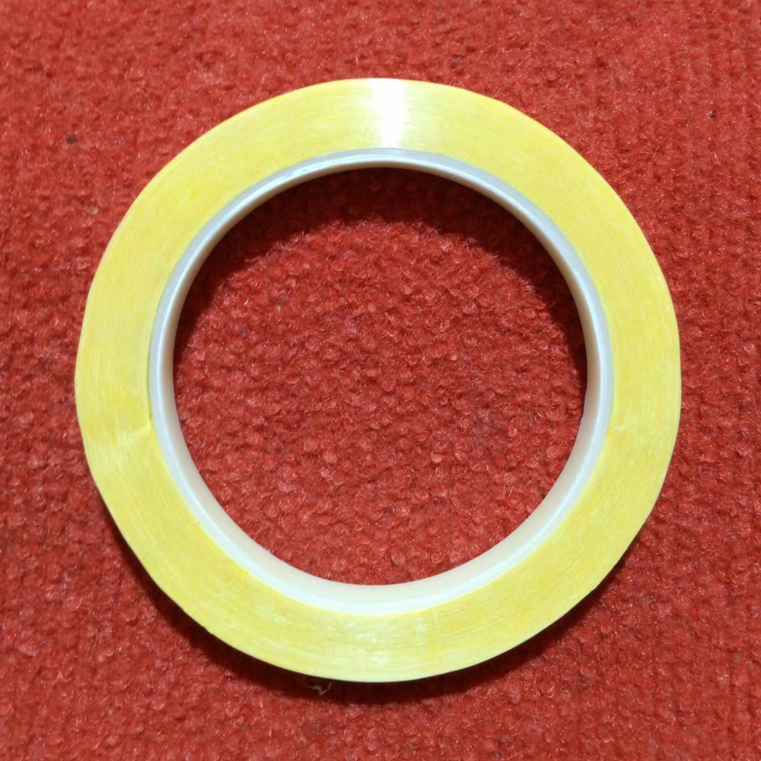 Picture of 10mm Transformer Chapar Tape Adhesive Insulation Anti Flame Single Sided Tape Polyester Yellow PET Mylar Tape Winding Thermal Power