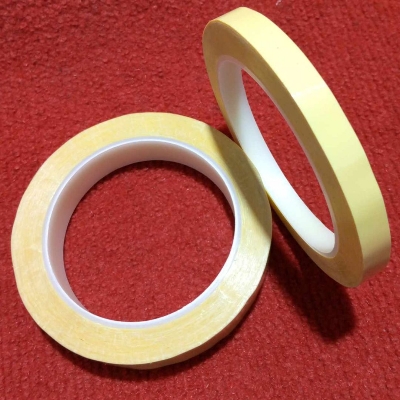 Picture of 10mm Transformer Chapar Tape Adhesive Insulation Anti Flame Single Sided Tape Polyester Yellow PET Mylar Tape Winding Thermal Power