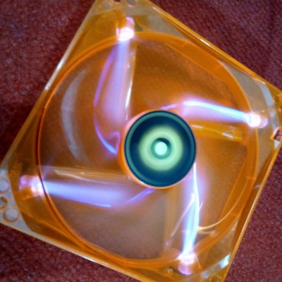 Picture of Heavy 5″ Inch 12V Computer Cooling Fans 5 Inches DC 12V 127mm Heatsink Cooler Cooling Fan Radiator Heat Dissipation Fan With UV LED Cables Connector