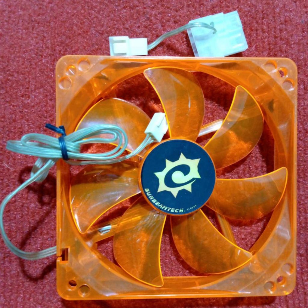 Picture of Heavy 5″ Inch 12V Computer Cooling Fans 5 Inches DC 12V 127mm Heatsink Cooler Cooling Fan Radiator Heat Dissipation Fan With UV LED Cables Connector