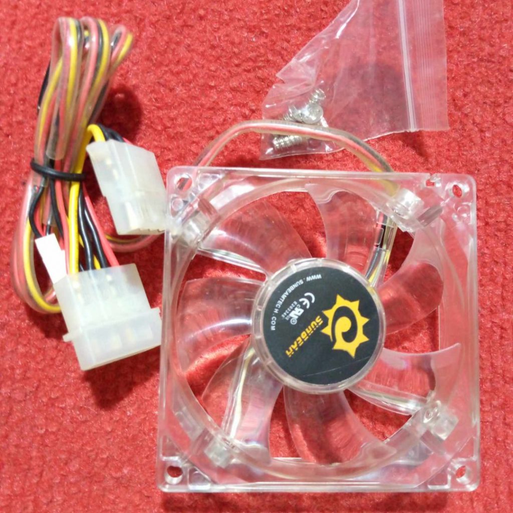 Picture of Heavy 3″ Inch 12V Computer Laptop Cooling Fans 3 Inches DC 12V 127mm Heatsink Cooler Cooling Fan Radiator Heat Dissipation Fan With GREEN LED Cables Connector