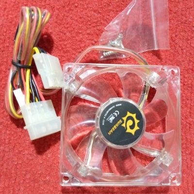 Picture of Heavy 3″ Inch 12V Computer Laptop Cooling Fans 3 Inches DC 12V 127mm Heatsink Cooler Cooling Fan Radiator Heat Dissipation Fan With GREEN LED Cables Connector