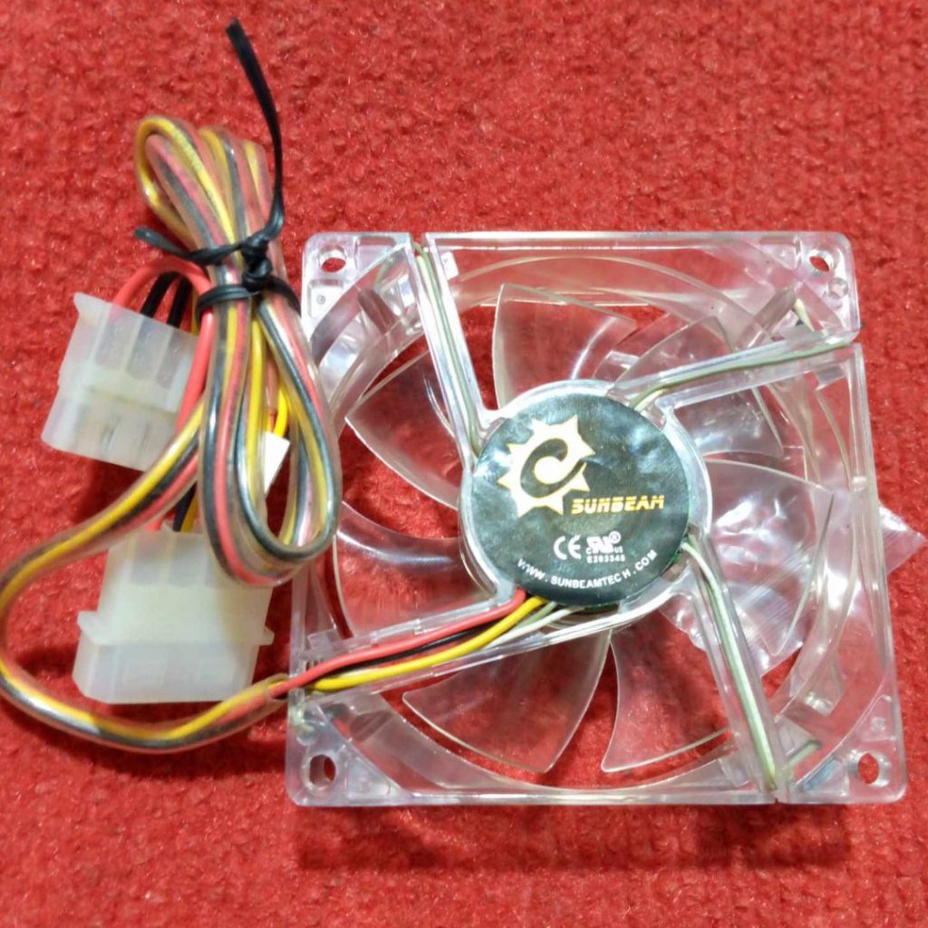 Picture of Heavy 3″ Inch 12V Computer Laptop Cooling Fans 3 Inches DC 12V 127mm Heatsink Cooler Cooling Fan Radiator Heat Dissipation Fan With GREEN LED Cables Connector