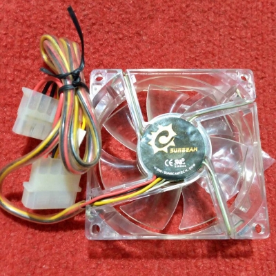 Picture of Heavy 3″ Inch 12V Computer Laptop Cooling Fans 3 Inches DC 12V 127mm Heatsink Cooler Cooling Fan Radiator Heat Dissipation Fan With GREEN LED Cables Connector