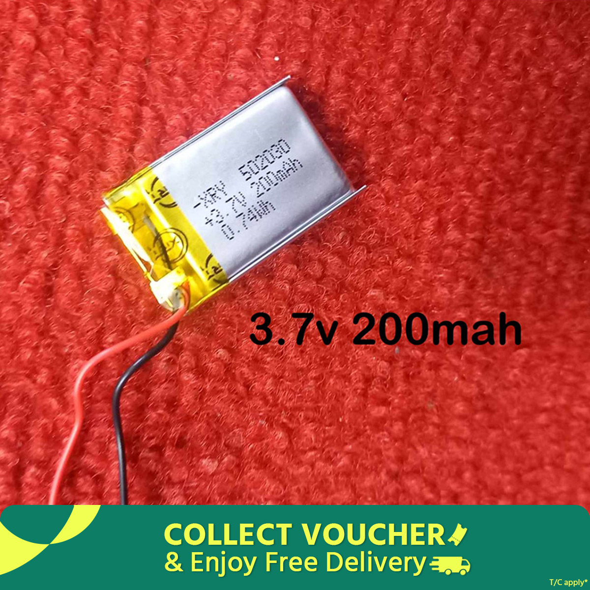 Picture of 200mAh BLUETOOTH Headphone Battery 3.7V 200mAh Battery 3.7V Battery Size 30×20×5mm Rechargeable Battery 3.7V Battery For Bluetooth Headphone Batteries