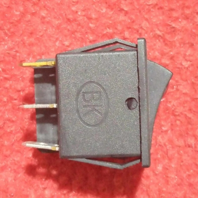 Picture of DOUBLE BOAT BLACK & RED Rocker Switch 6 Pin 250V 16A 6Pin On Off Full Illuminated Neon RED Indicator SPST Power Switch For Auto Car Boat IPS UPS