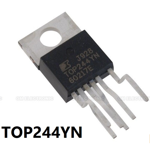 Picture of TOP244 IC TOP244Y TO-220-6 IC 6 Pin Leads 265VAC 45W AC/DC Converters Power Integrated Controller TOP244YN IC