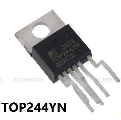 Picture of TOP244 IC TOP244Y TO-220-6 IC 6 Pin Leads 265VAC 45W AC/DC Converters Power Integrated Controller TOP244YN IC