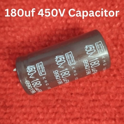 Picture of 180uF 450V Capacitor RADIAL 2 Pin Leads Electrolytic Capacitor 180uF Capacitor 450V 180uF Radial Polarized Capacitors
