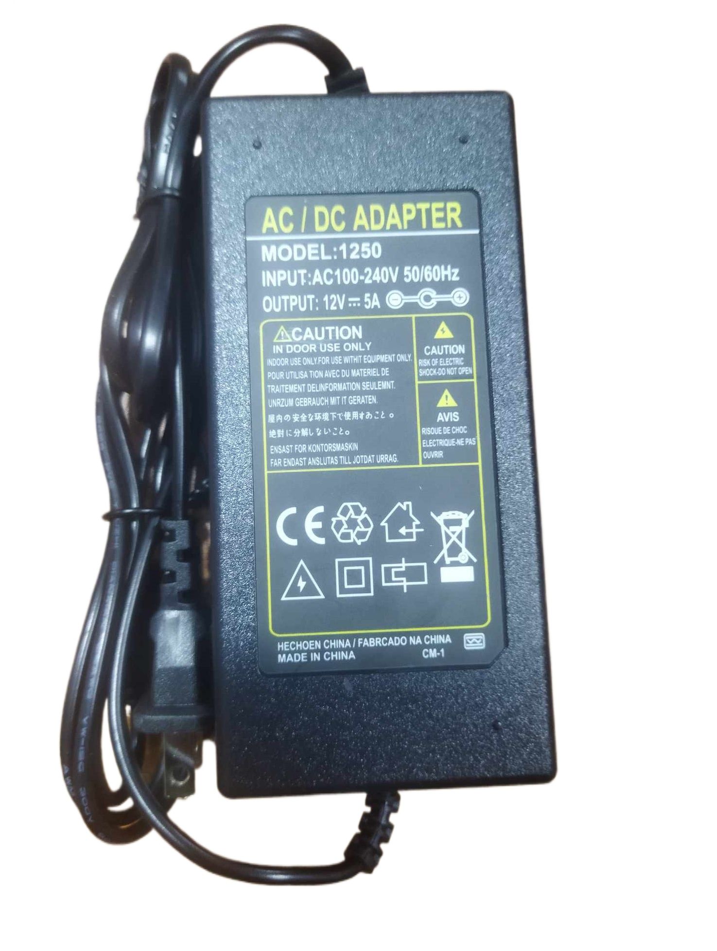 Picture of 24V Adapters 5A Charger AC 220V To DC 24V 5A Adapters Charger Power Supply With AC Cable 24V Charger 5A Adapters