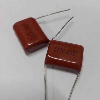 Picture of 3Pcs- METALLIZED 225j 500V Capacitors 225j Metallized Capacitor 500V Capacitor 2 Pin Leads Maylar 225j Capacitor 500V 225j Polyester Film Capacitors