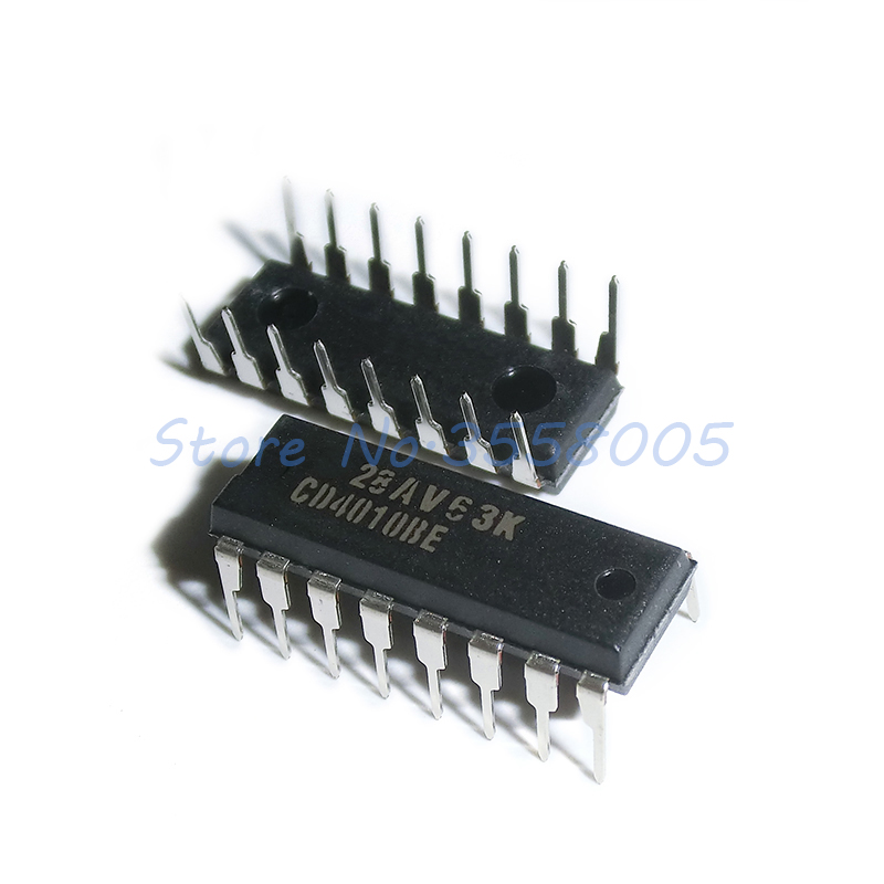Picture of A CLASS CD4010BE IC DIP 16 Leads Pin CD4010 IC Dual In Package