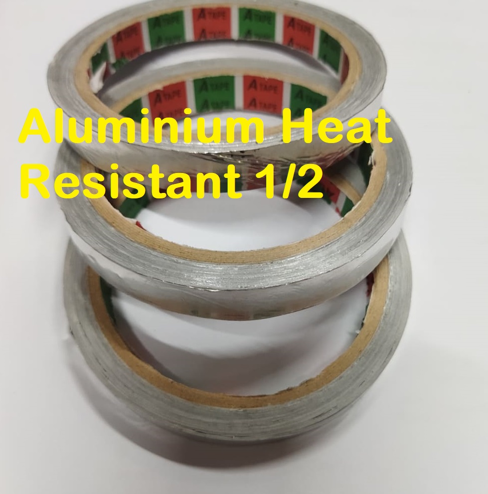 Picture of 1/2 Inch ALUMINIUM Foil Tape 1/2 Inch Tape 12mm Aluminum Foil Tape Aluminum High Temperature Aluminum Tape Adhesive Tape