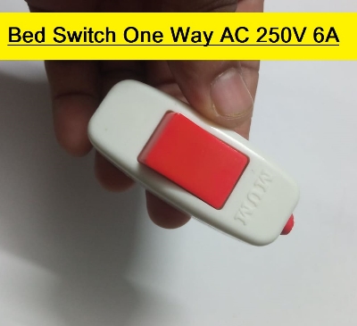 Picture of 2Pcs- Bed Switch One Way AC 250V 6A Brass Contact Bed Switches One Way For LED Light Fan Switches