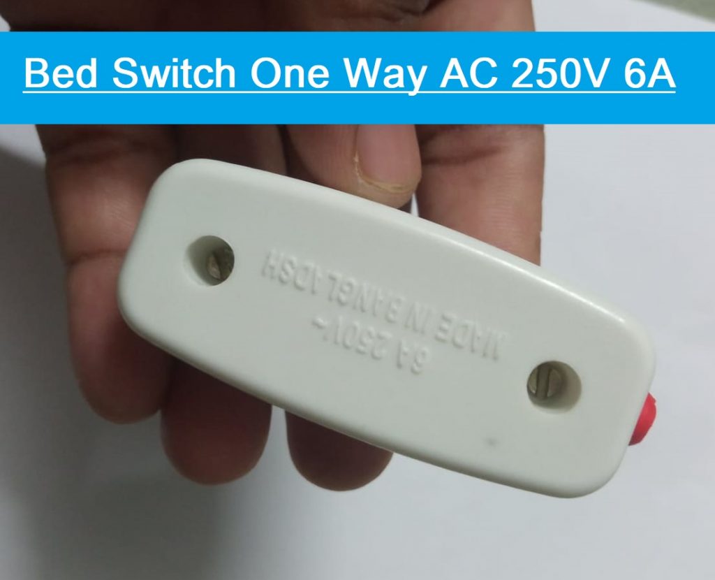 Picture of 2Pcs- Bed Switch One Way AC 250V 6A Brass Contact Bed Switches One Way For LED Light Fan Switches
