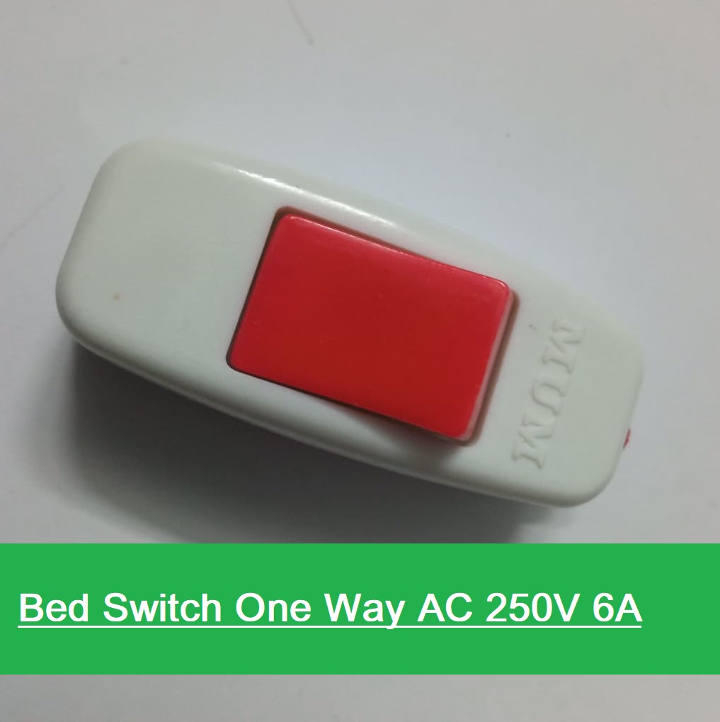 Picture of 2Pcs- Bed Switch One Way AC 250V 6A Brass Contact Bed Switches One Way For LED Light Fan Switches