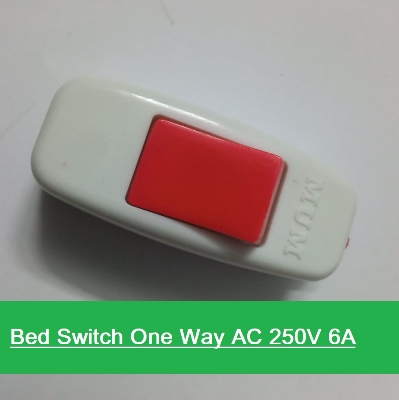 Picture of 2Pcs- Bed Switch One Way AC 250V 6A Brass Contact Bed Switches One Way For LED Light Fan Switches