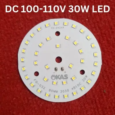 Picture of KAS30 FQ-032 WHITE Color DC 100-110V 30W LED Light Bulbs 80mm 40Pcs SMD LED 30W White Light SMD Plate SMD LED Light 30W For LED Bulbs