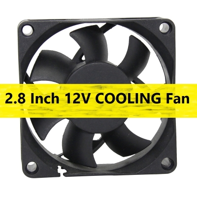 Picture of 7025 FAN 12V COOLING Fan 2.8 Inch Cooling Fan 70mm Fan Heatsink Cooler Cooling Fan 12V DC Fan 70x70x25mm Heat Dissipation Mini Fans With Cables