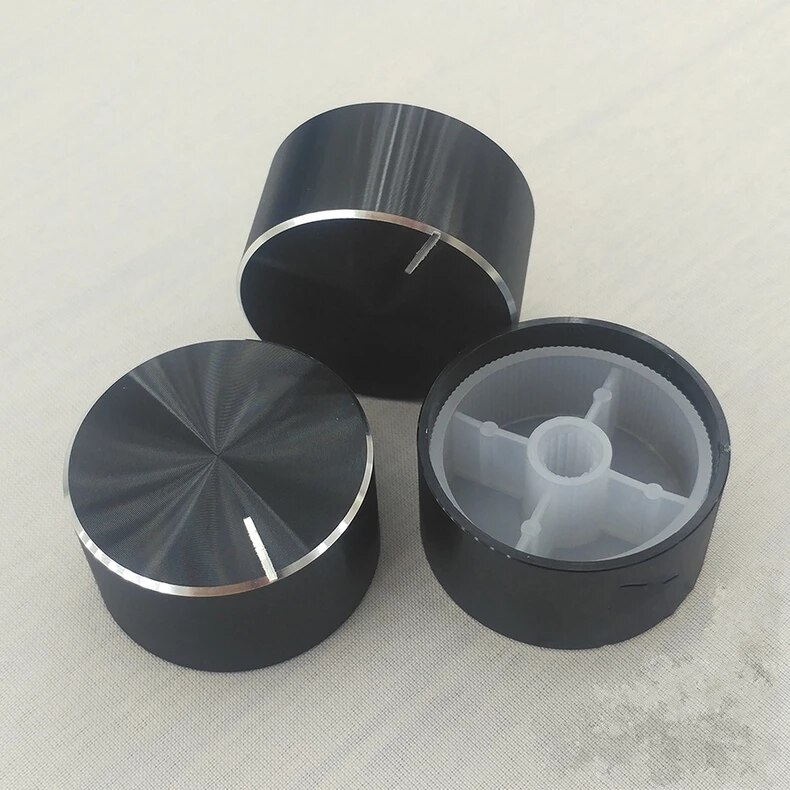 Picture of 29mm Amplifier Knob 29x17mm Volume Knob Aluminium Alloy Potentiometer Knob Amplifier Shaft 6mm Hole Amplifier Audio Knob Switches Knob