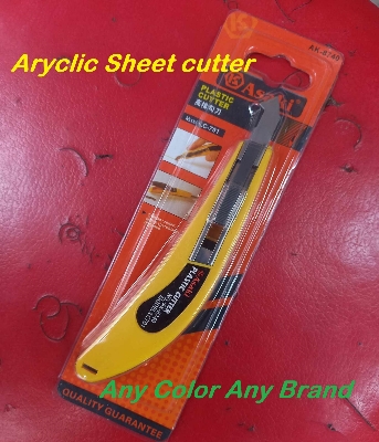Picture of Pvc Acrylic Plastic Sheet Perspex Cutter Hook Cutting Tool With 2 Spare Free Blades