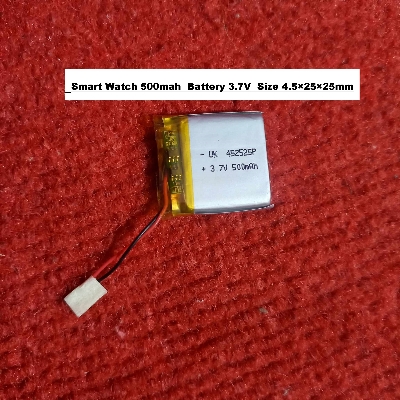 Picture of 500mAh BLUETOOTH // Smart Watch  Battery 3.7V 500mAh Battery 3.7V Battery Size 4.5×25×25mm Rechargeable Battery 3.7V Battery For Bluetooth Headphone Batteries
