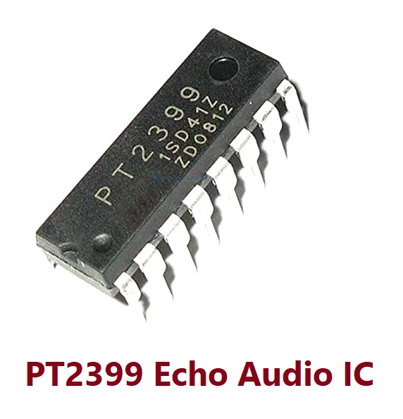 Picture of A Class PT2399 Echo Audio Processor IC DIP-16 Leads PT2399 Digital Echo Audio Processor PT2399 Low Noise Echo Audio Processor IC 2399 Echo IC