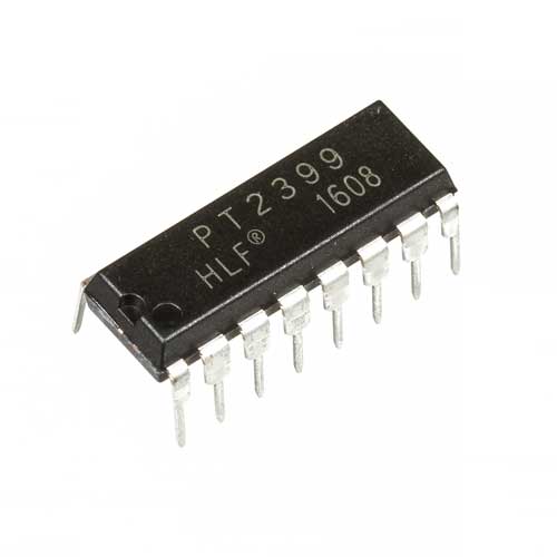 Picture of A Class PT2399 Echo Audio Processor IC DIP-16 Leads PT2399 Digital Echo Audio Processor PT2399 Low Noise Echo Audio Processor IC 2399 Echo IC