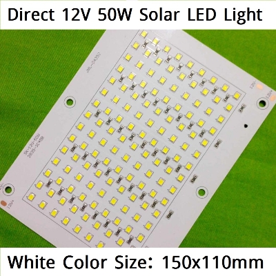 Picture of SK-12V-50W Direct 12V Solar LED Light White Color 150x110mm 135 Pcs LED DC 12V LED Light 50W White LED