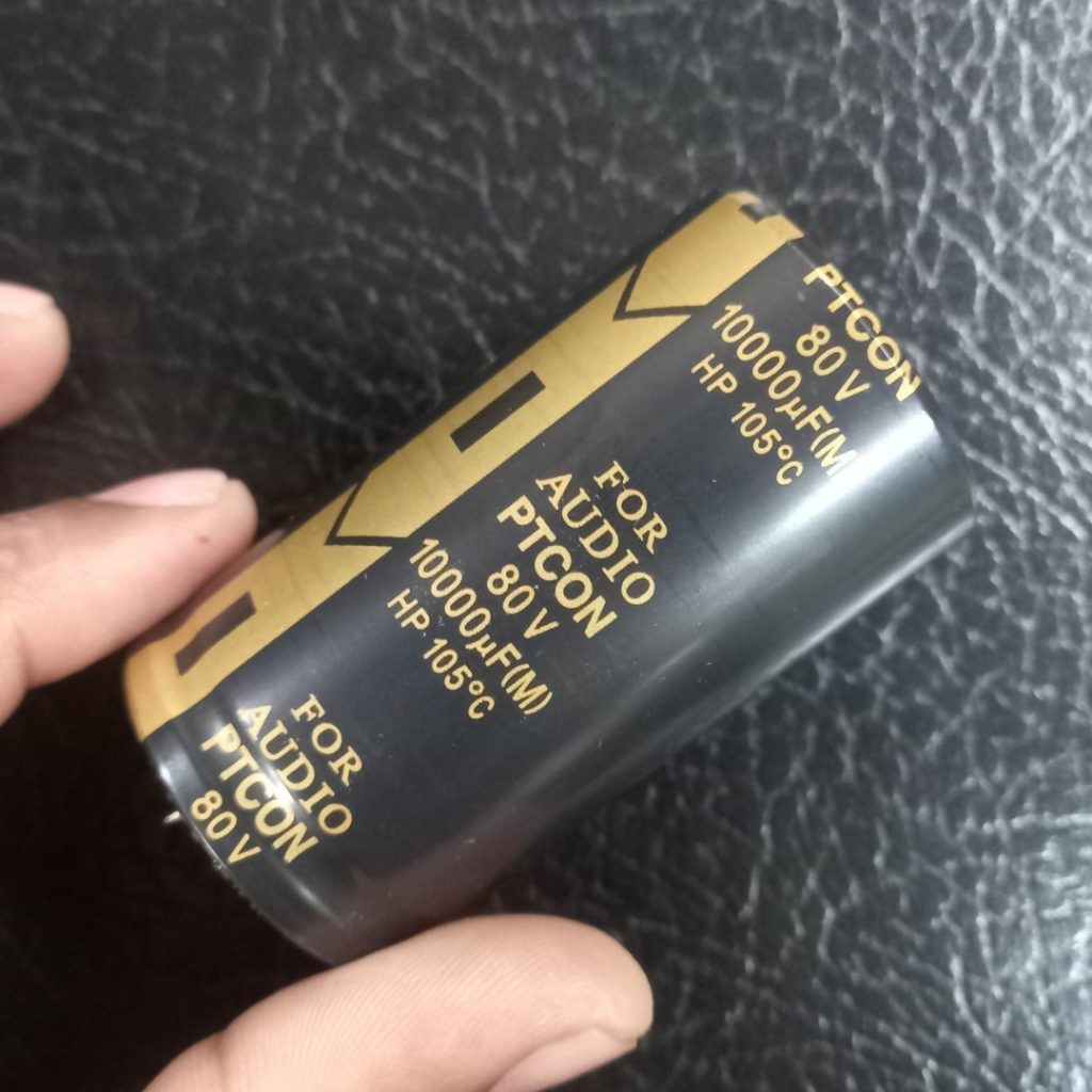 Picture of PTCON Better Quality 10000uF 80V Capacitor RADIAL Electrolytic Capacitor 10000uF Capacitor 80V 10000uF Radial Polarized Aluminum Electrolytic Capacitors 2 Pin Leads For Welding Machine