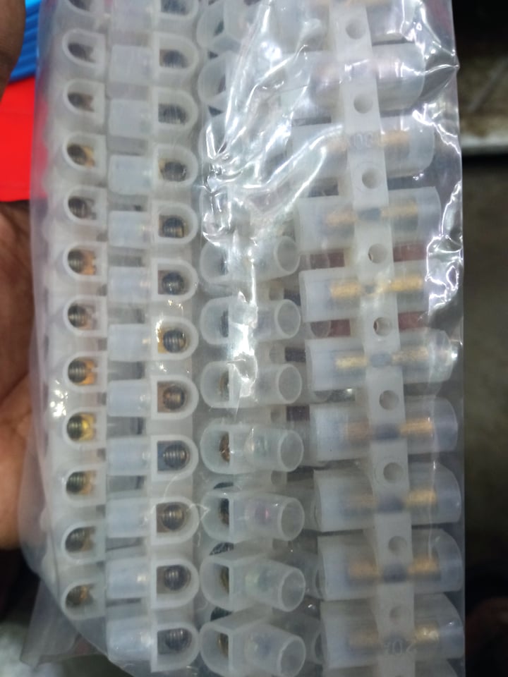 Picture of 5pcs-20Amp 12 Way Electrical Cables Joint Terminals AC 220V 20A 12 Point Screws Terminal Connector PVC Plastic Barrier Terminal Block Strip For Cables Wire Joining