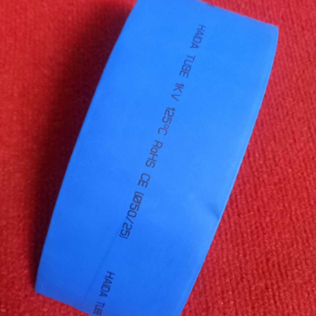 Picture of 2 Feet- 50mm Heat Shrink Tube 50mm Blue / Black / Yellow Any Color Heatshrink Tube Tubing Shrinkable Wrap Wire Cables Sleeve Set Wire DIY Cable Connector Repairs