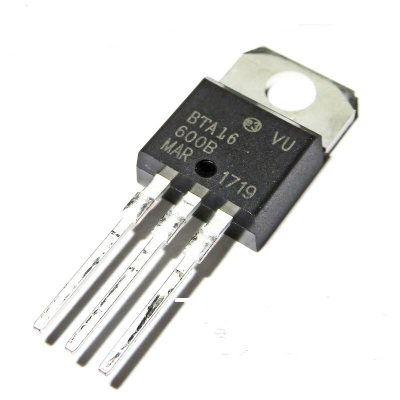 Picture of BTA16 TRIAC BTA16-600B 16A Thysitor 600V TRIAC Thysitor 3 Pin Leads BTA16 SCR Transistor THT Package TO-220 Transistors