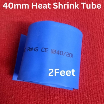 Picture of 2 Feet- 40mm Heat Shrink Tube 40mm Blue / Black / Yellow Any Color Heatshrink Tube Tubing Shrinkable Wrap Wire Cables Sleeve Set Wire DIY Cable Connector Repairs
