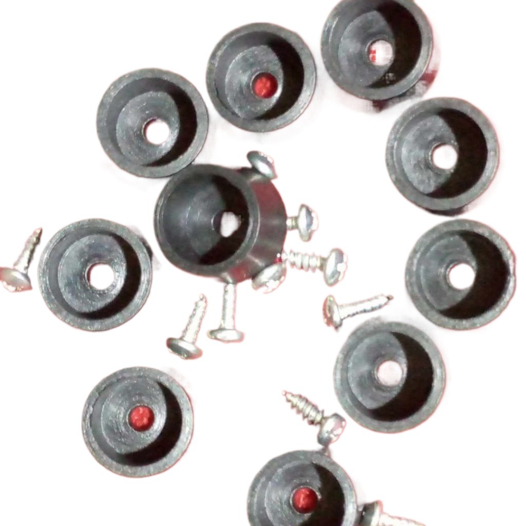 Picture of 12Pcs– 12mm Round Rubber Feet Non Slip Rubber Bumper Feet With M3 Screw For Electrical Appliance IPS UPS Box Leg