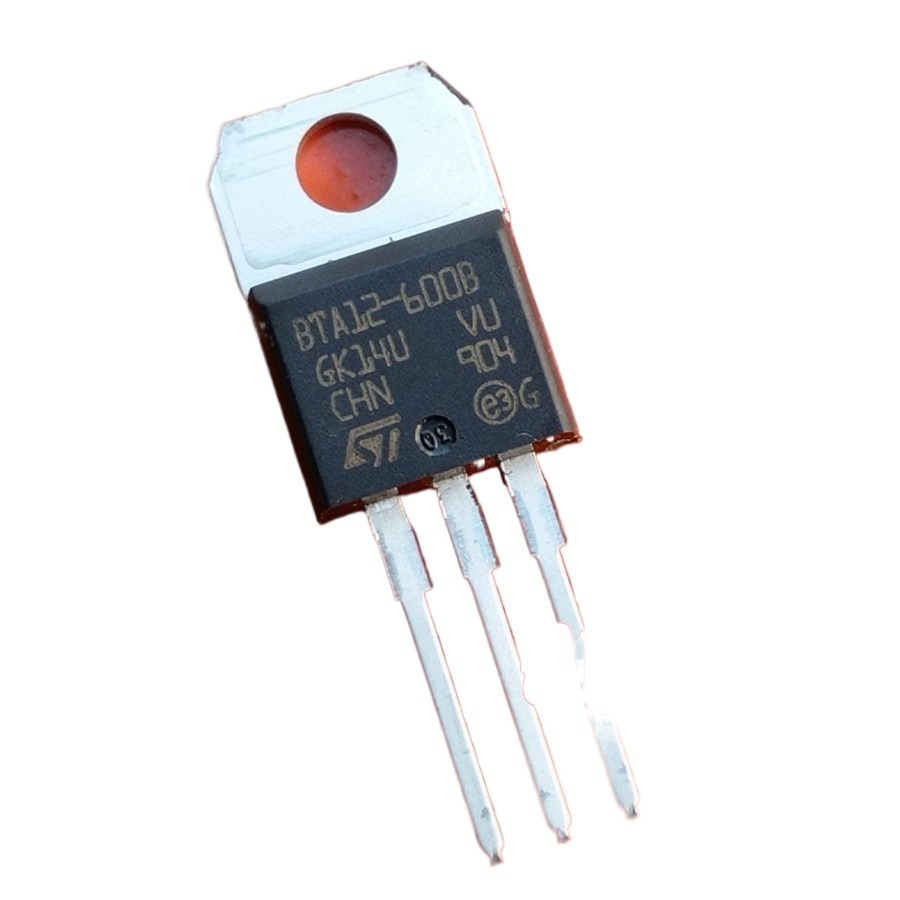 Picture of A Class BTA12 TRIAC BTA12-600B 12A 600V TRIAC BTA12 Thyristor IC TO-220 Package Industrial 3 Pin Leads Thyristor IC