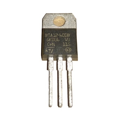 Picture of A Class BTA12 TRIAC BTA12-600B 12A 600V TRIAC BTA12 Thyristor IC TO-220 Package Industrial 3 Pin Leads Thyristor IC