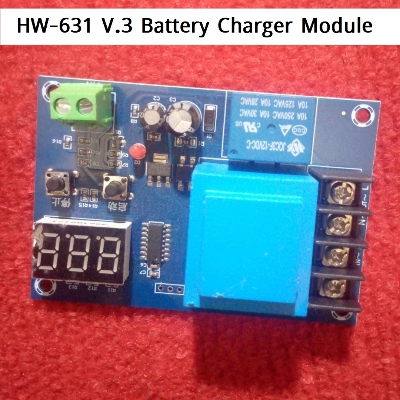 Picture of HW-631 V.3 CNC Battery Charger Control Module DC3.7-120V Lithium Battery Charging Control Switches Protection Board Lead Acid Battery Controller Circuit