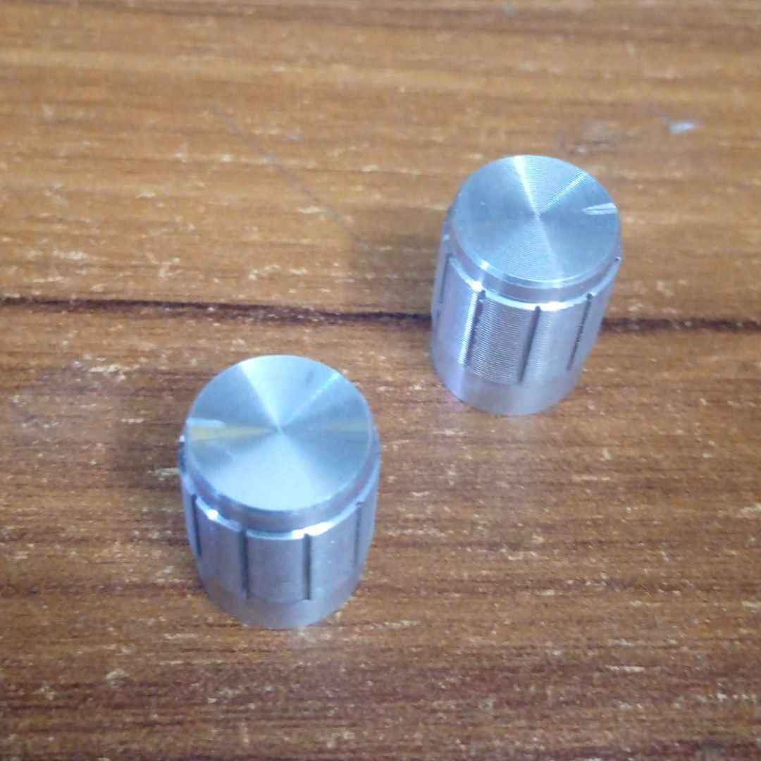 Picture of 3Pcs - 15mm Amplifier Knob 15x12mm Aluminium Alloy Potentiometer Knob Amplifier Volume Knob Knurled Shaft 6mm Hole Amplifier Audio Knob Switches Knob