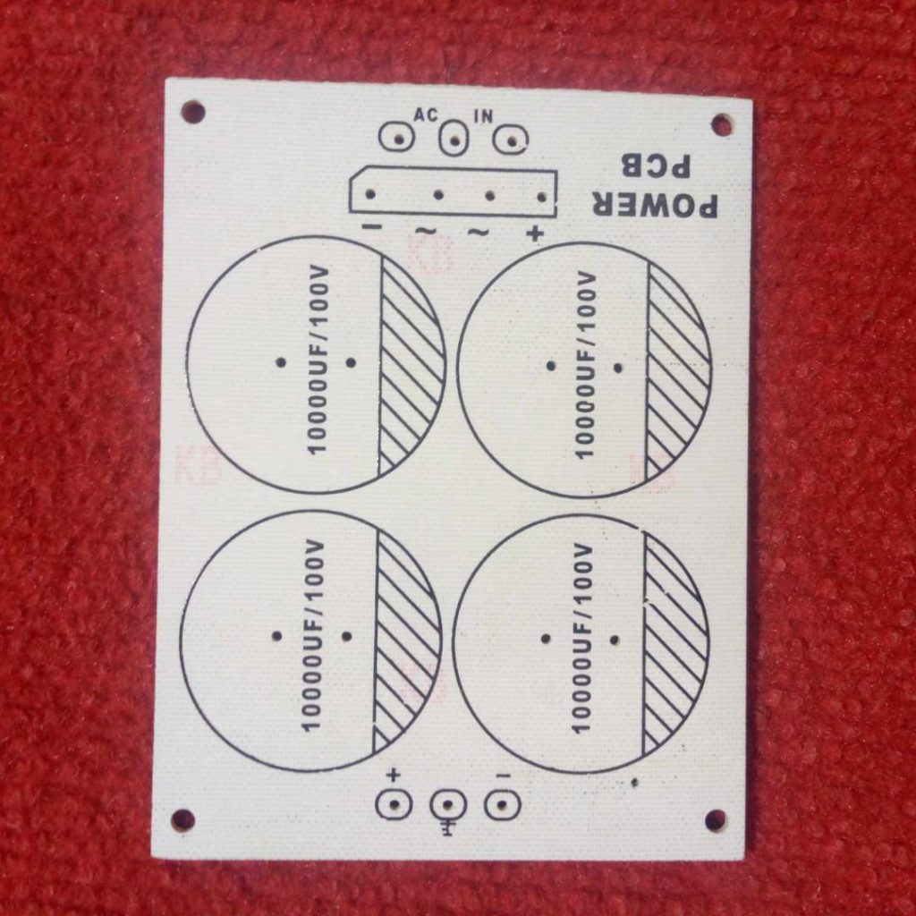 Picture of BR EMPTY Board 4 Capacitor BLANK Board Filter Circuit For 4700uf 100V 4 Capacitor Board INDIAN PCB Transformer Filter Empty Circuit Board Adapters High Quality 4 Capacitor Filter Circuit 4700uf 100V