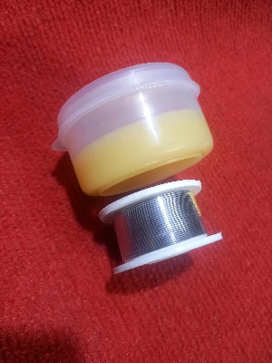 Picture of Soldering Tools Kit Combo Package (10 Feet soldering wire 0.8mm + 40gm BK-soldering Paste 2 in 1 Soldering packs