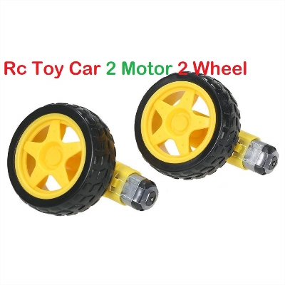 Picture of Smart Robotic Car- 2Pcs Dual Shaft 130 Rpm Gear Motor and 2pcs 65mmm Tire Wheel Robotic (2 set)