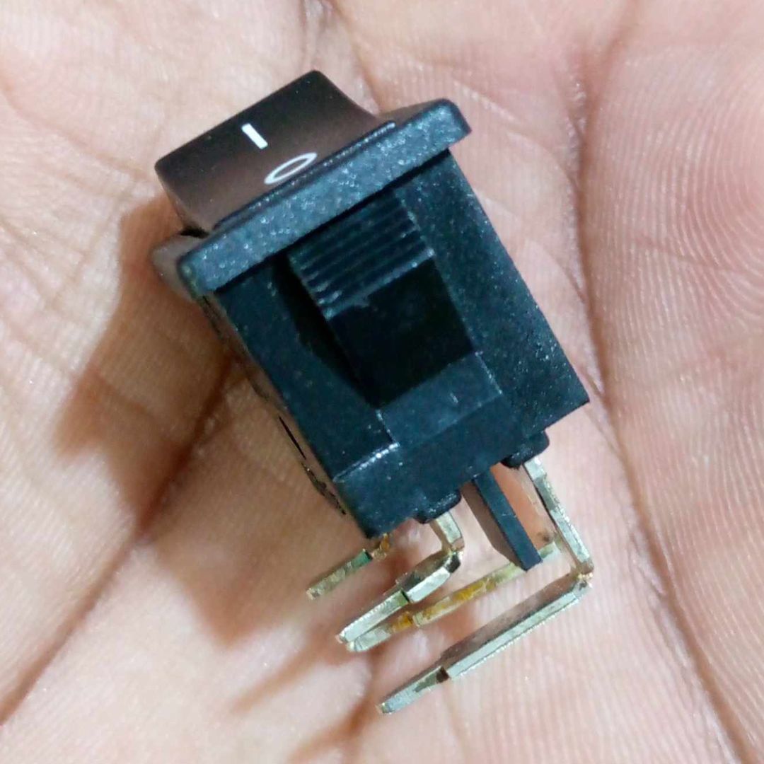 Picture of Angle Type Pin ON OFF Delay Switch TV51E4 DPST 6A 9A 12A 220V 4 Pins Switches 12A 250V AC For General Purpose
