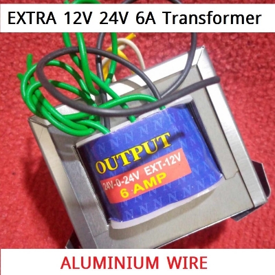 Picture of EXTRA 12V ALUMINIUM WIRE 24V 6A Transformer 24 0 24 6Amp Input AC 220V Output 24V Transformer 6A Transformer Step Down 24 0 24 Volt Transformers 6 Amp For 24 0 24 Power Supply Adapters