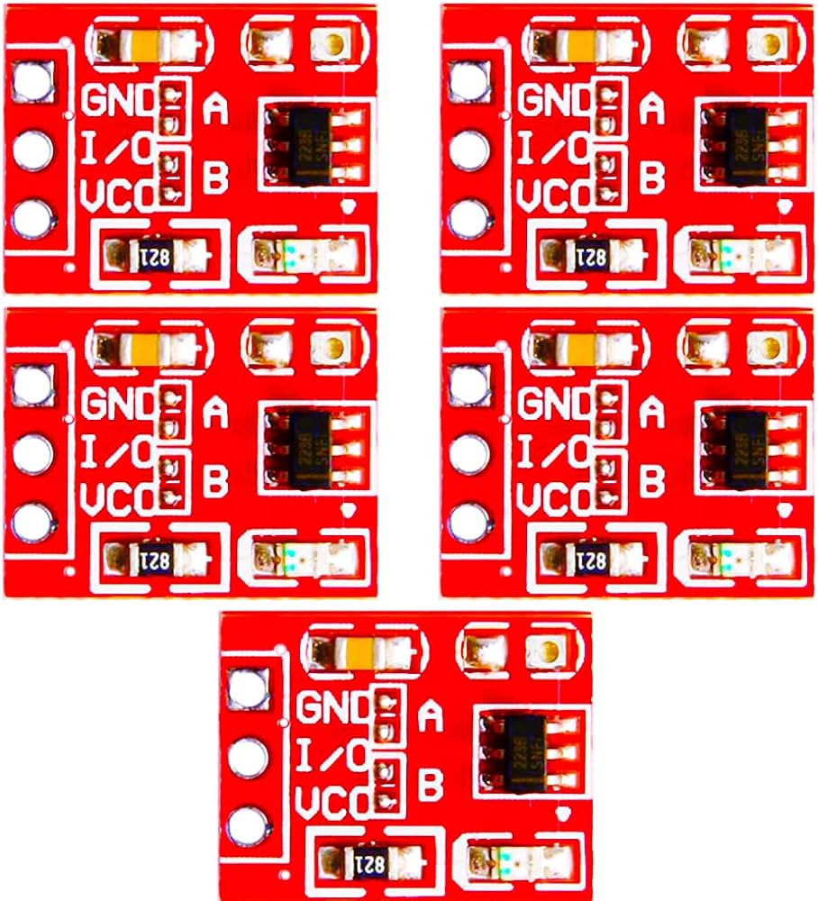 Picture of 5Pcs RED TTP223 TTP-223 Capacitive Touch Switch Capacitive Touch Sensor Module DC 2V 5.5V Low Power Consumption Touch Sensor Switches Module