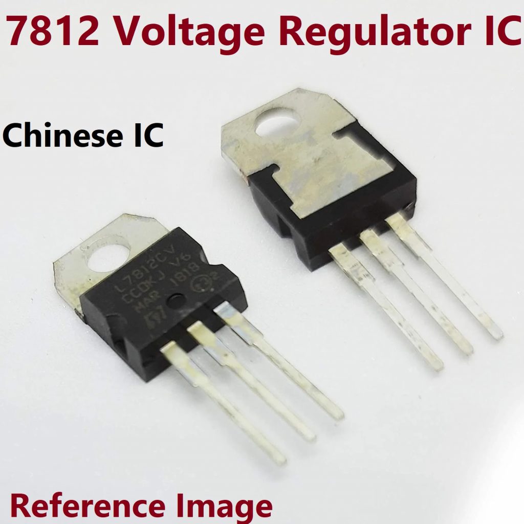 Picture of 2Pcs- Chinese LM7812 IC LM7812CV LM7812 Voltage Regulator IC 12V 1.5A 7812 Voltage Regulator IC 3 Pin Leads TO-220 Fixed 7812 12V IC