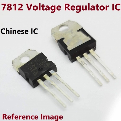 Picture of 2Pcs- Chinese LM7812 IC LM7812CV LM7812 Voltage Regulator IC 12V 1.5A 7812 Voltage Regulator IC 3 Pin Leads TO-220 Fixed 7812 12V IC