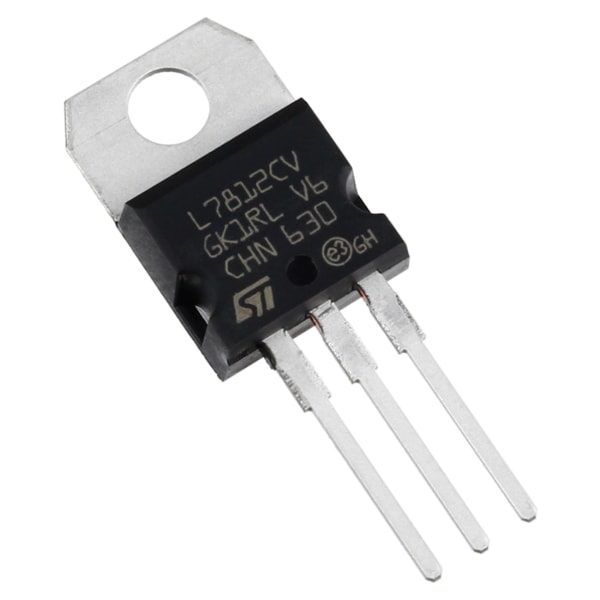 Picture of 2Pcs- Chinese LM7812 IC LM7812CV LM7812 Voltage Regulator IC 12V 1.5A 7812 Voltage Regulator IC 3 Pin Leads TO-220 Fixed 7812 12V IC