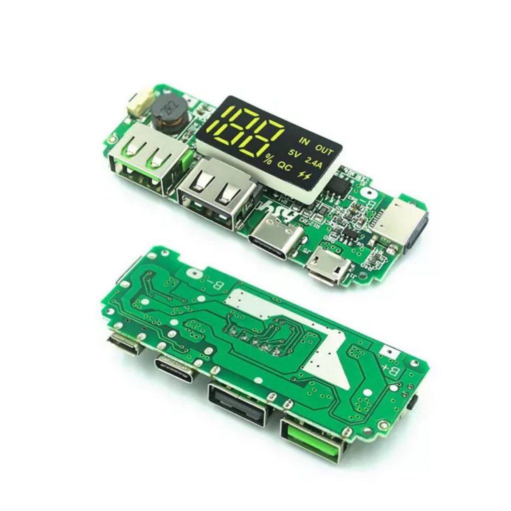 Picture of TOP CLASS Power Bank Circuit Dual USB 5V 2.4A Type-C Micro USB Mobile Power Bank 18650 Charging Module Lithium Battery Charger 18650 Power Bank Circuit For 18650 Battery